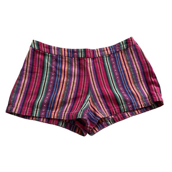 Free People multicolor striped cotton shorts size 4 - Picture 1 of 8